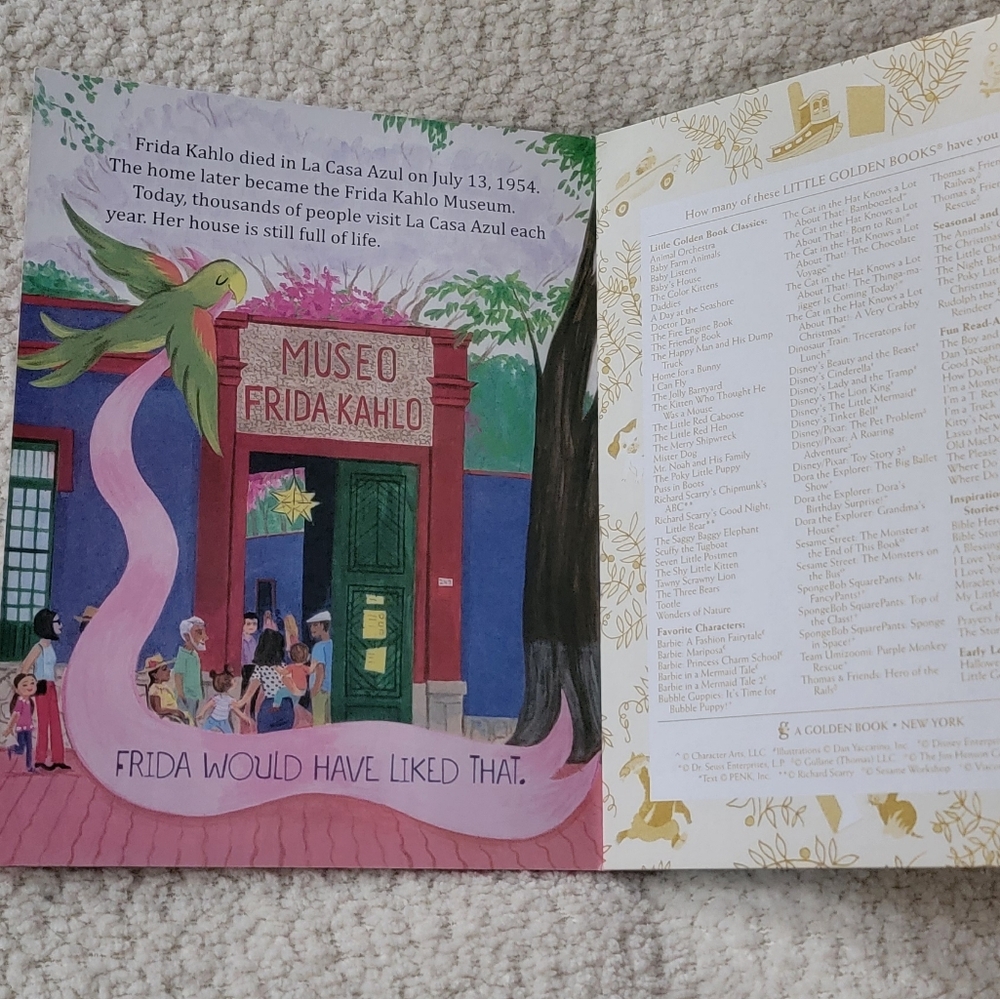 FRIDA KAHLO LITTLE GOLDEN BOOK - Picture 5 of 8